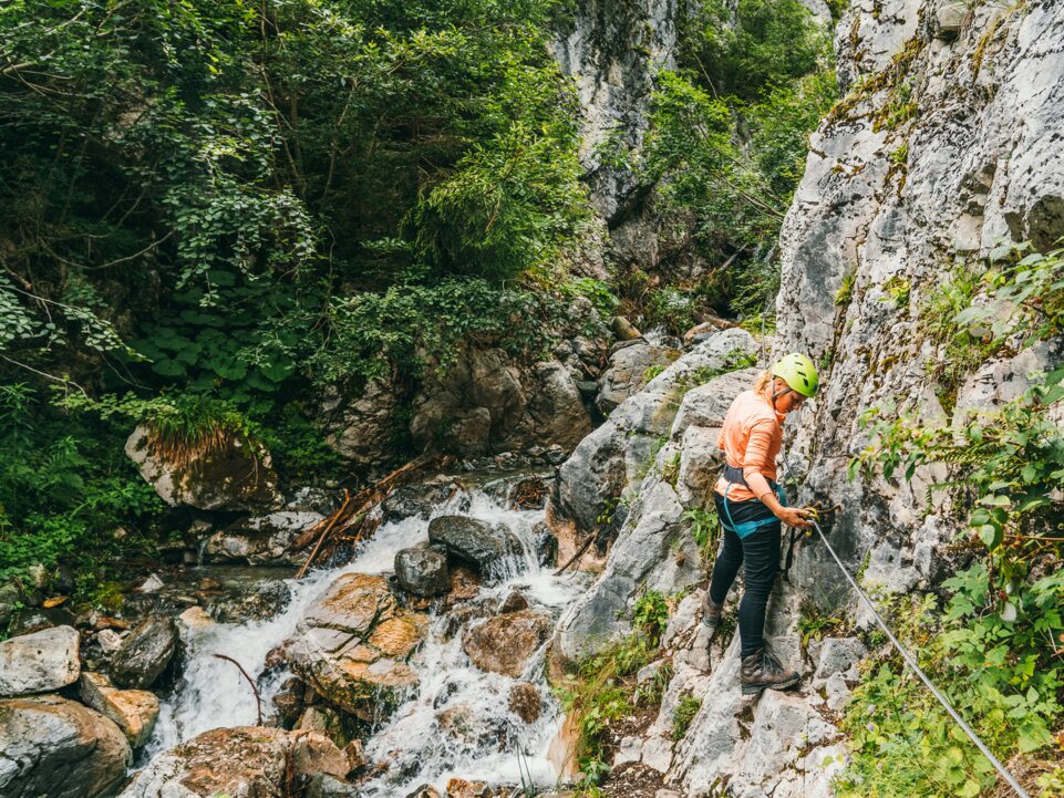 Klettersteig Röbischlucht | © Montafon Tourismus GmbH, Christiane Setz & Moritz Müller