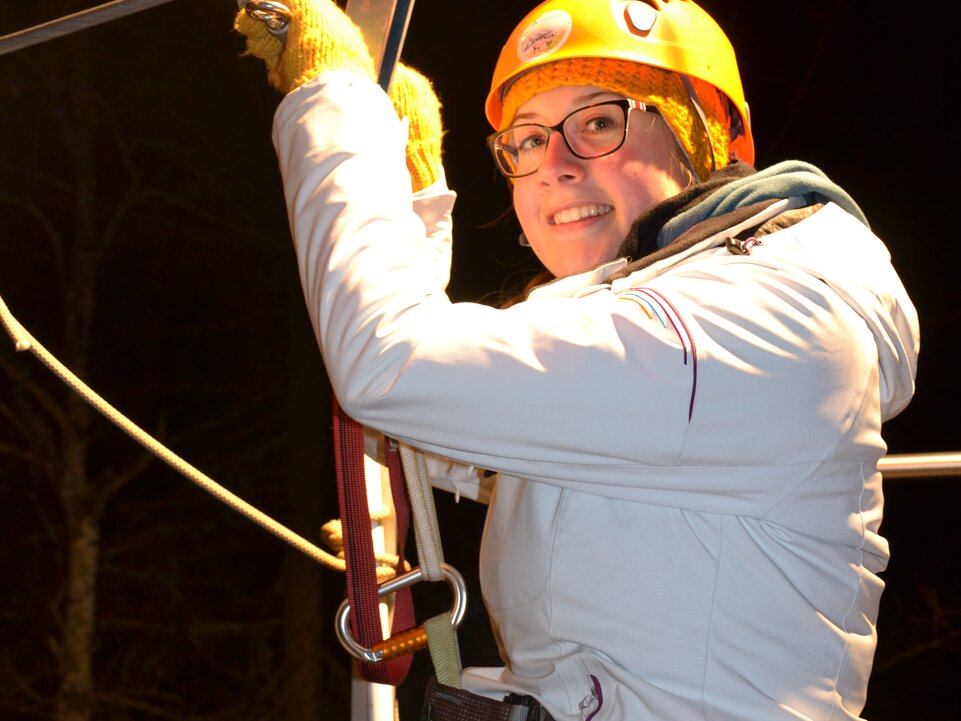 Sarah bei der Abenteuernacht-Golm | © Golm Silvretta Lünersee Tourismus GmbH Bregenz