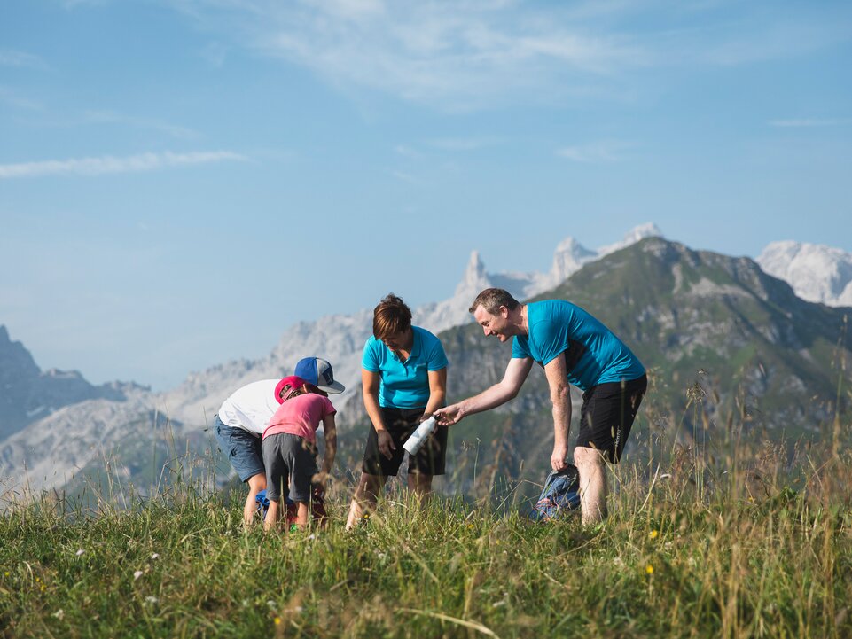 Wandern mit der Familie am Erlebnisberg Golm | © Golm Silvretta Lünersee Tourismus GmbH, Christoph Schöch