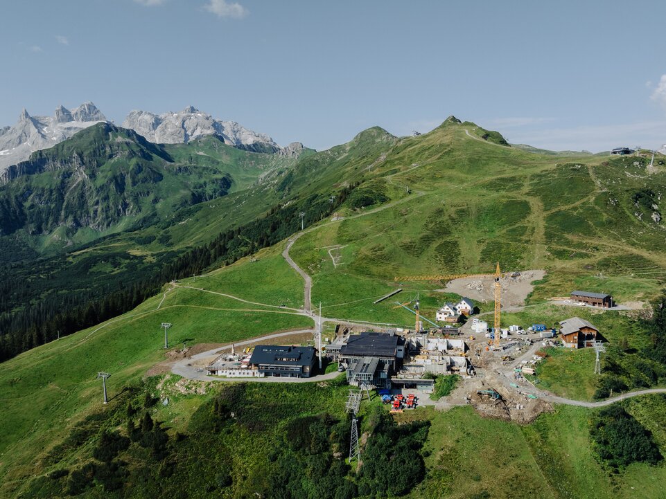 Baustelle Neubau Bergrestaurant Grüneck | © Golm Silvretta Lünersee Tourismus GmbH Bregenz, Philipp Schilcher