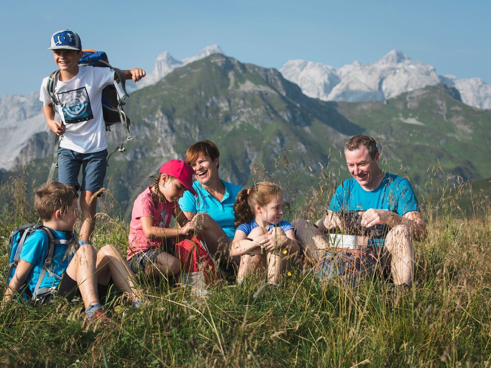 Wandern Sommer Familie Golm im Montafon | © Golm Silvretta Luenersee Tourismus GmbH Bregenz, Christoph Schoech