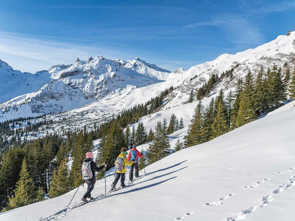 Winterwandern am Golm im Montafon | © Golm Silvretta Lünersee Tourismus GmbH Bregenz, Helmut Dueringer