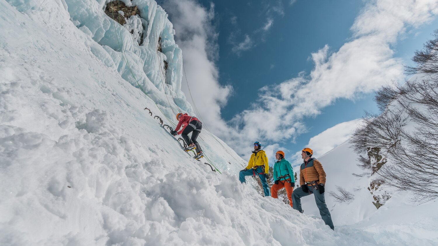 Eisklettern auf der Silvretta-Bielerhöhe im Montafon | © Golm Silvretta Lünersee Tourismus GmbH Bregenz, Philipp Schilcher